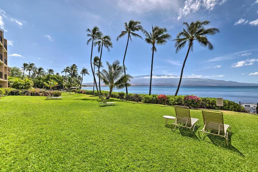 Stunning Maui Direct Ocean Front On The Beach, Walk To Beach From Condo, Watch Turtles, Whales, Ac In All Rooms Ocean View Pool And Spa Wailuku Dış mekan fotoğraf