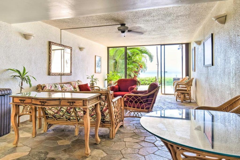 Stunning Maui Direct Ocean Front On The Beach, Walk To Beach From Condo, Watch Turtles, Whales, Ac In All Rooms Ocean View Pool And Spa Wailuku Dış mekan fotoğraf
