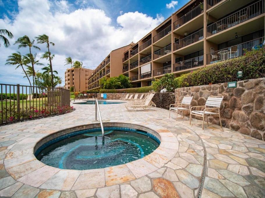 Stunning Maui Direct Ocean Front On The Beach, Walk To Beach From Condo, Watch Turtles, Whales, Ac In All Rooms Ocean View Pool And Spa Wailuku Dış mekan fotoğraf