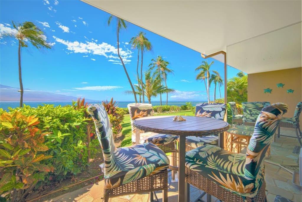 Stunning Maui Direct Ocean Front On The Beach, Walk To Beach From Condo, Watch Turtles, Whales, Ac In All Rooms Ocean View Pool And Spa Wailuku Dış mekan fotoğraf
