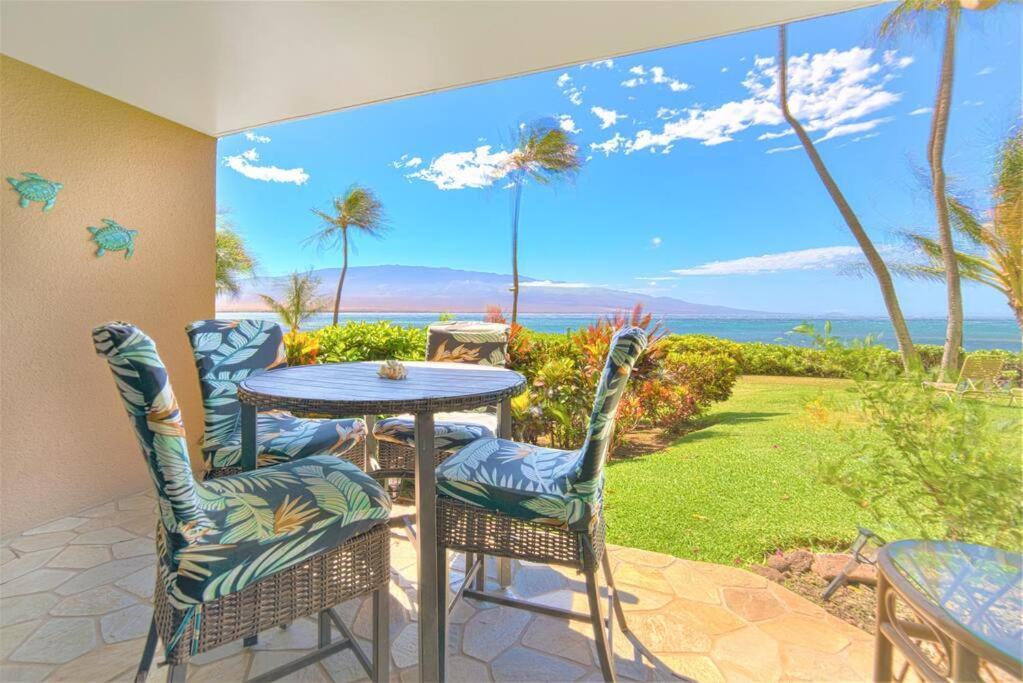 Stunning Maui Direct Ocean Front On The Beach, Walk To Beach From Condo, Watch Turtles, Whales, Ac In All Rooms Ocean View Pool And Spa Wailuku Dış mekan fotoğraf