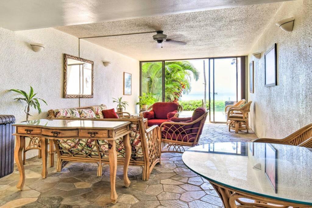 Stunning Maui Direct Ocean Front On The Beach, Walk To Beach From Condo, Watch Turtles, Whales, Ac In All Rooms Ocean View Pool And Spa Wailuku Dış mekan fotoğraf
